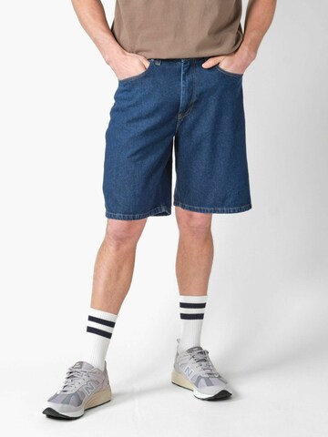 Klitmøller Regular Trousers ' Bastian ' in Blue: front