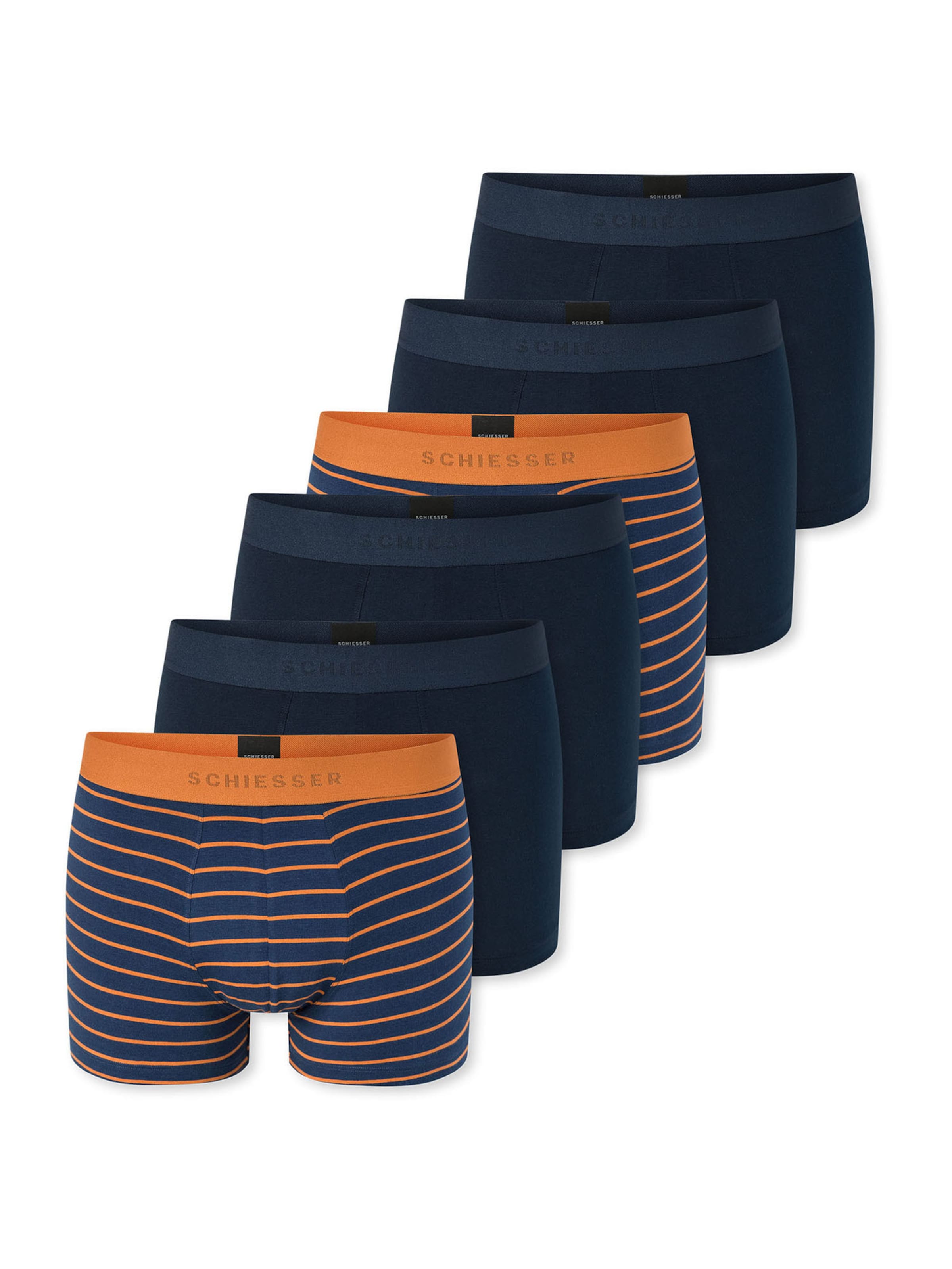 SCHIESSER Boxershorts ' 95/5 ' in Blauw: voorkant