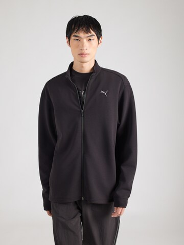 PUMA Спортивная кофта 'CLOUDSPUN' в Черный: спереди