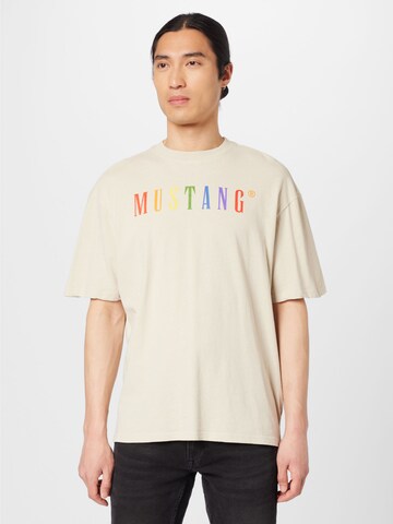 MUSTANG Shirt 'Aidan' in Weiß: predná strana