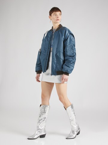 TOPSHOP Between-Season Jacket 'Nero' in Blue