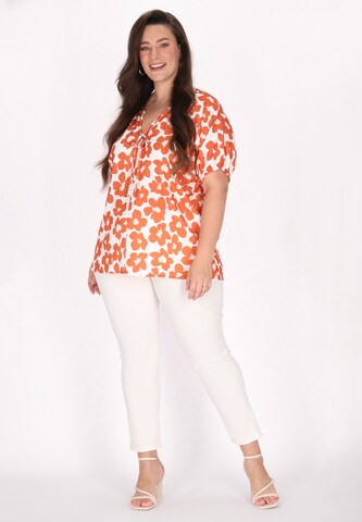 Ancie - Blusa em laranja