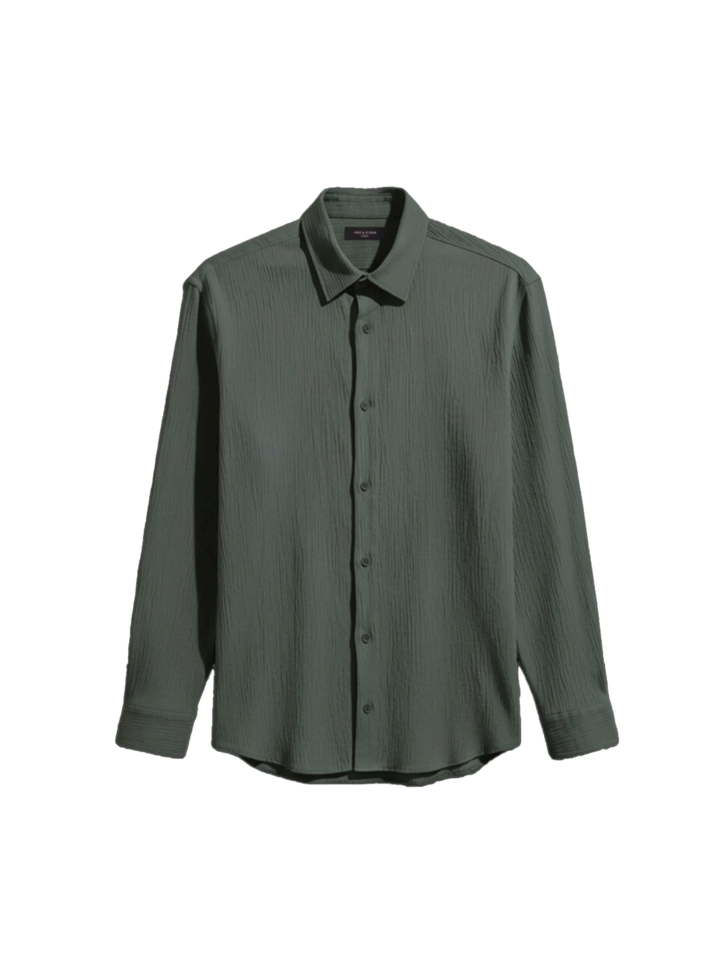 Comfort fit Camicia 'Regular Fit Cotton Shirt - Green' di Kleidermafia in verde: frontale