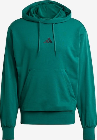 Felpa sportiva 'Essentials Feelcozy' di ADIDAS SPORTSWEAR in verde: frontale