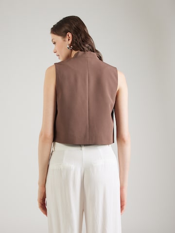 PIECES Suit vest 'PCNimora' in Brown