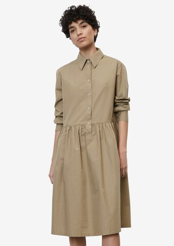 Marc O'Polo Shirt Dress in Brown: front