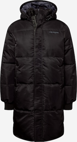 Sixth June Between-Seasons Coat in Black: front