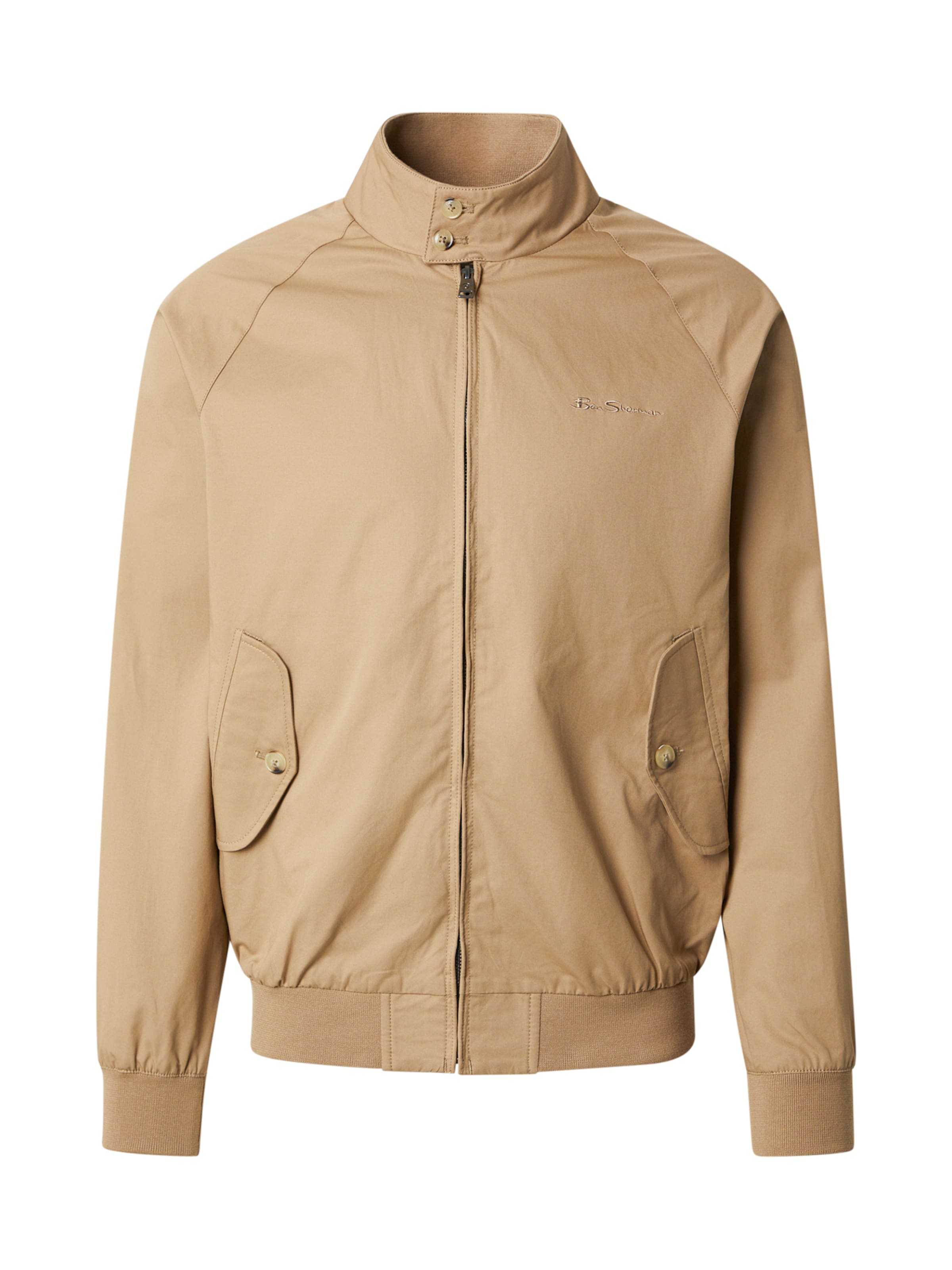 Ben Sherman Φθινοπωρινό και ανοιξιάτικο μπουφάν σε καφέ: μπροστά