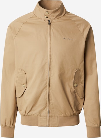 Ben Sherman Φθινοπωρινό και ανοιξιάτικο μπουφάν σε καφέ: μπροστά
