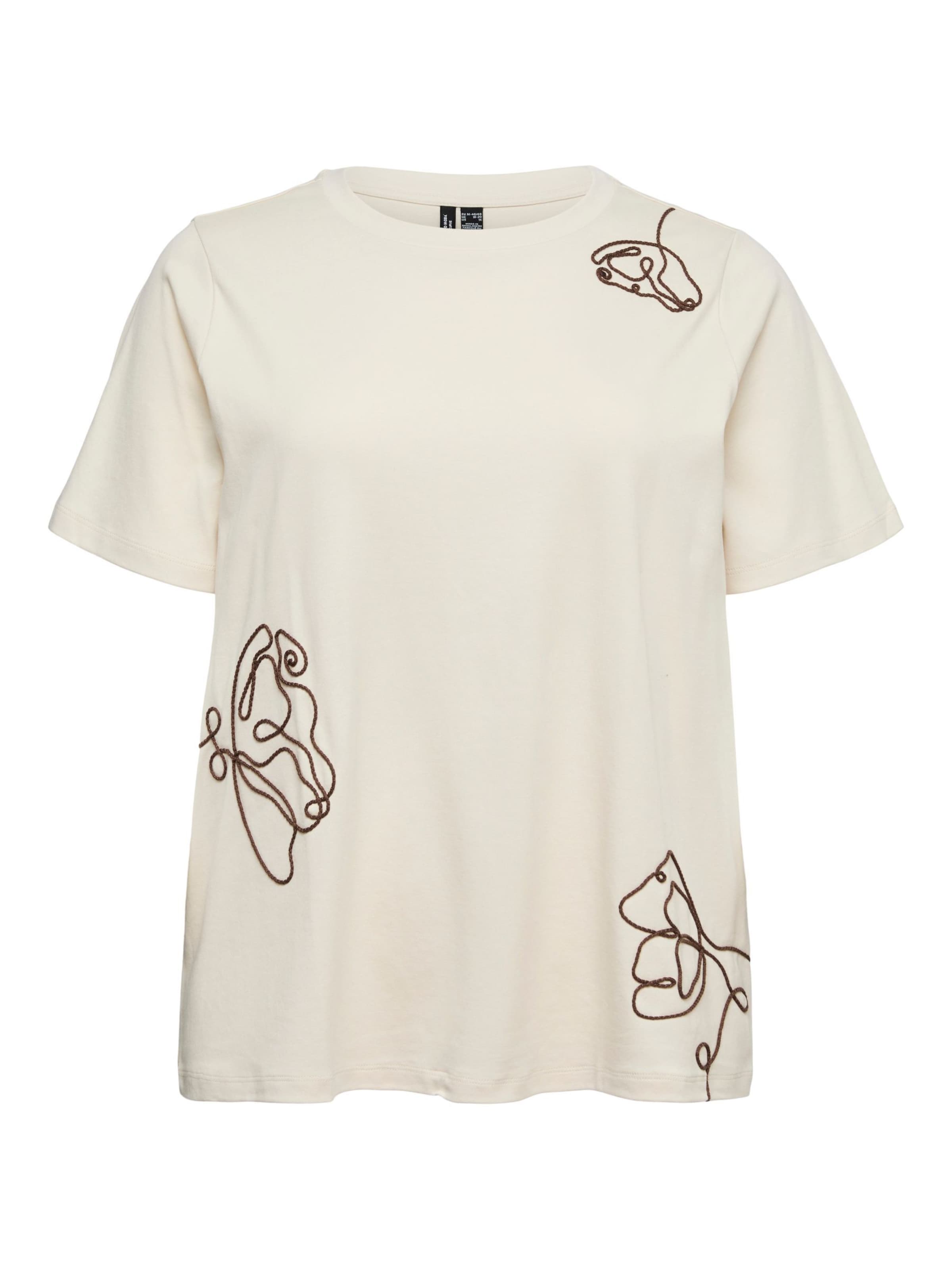 Vero Moda Curve - Camiseta 'VMCIrene' en blanco: frente