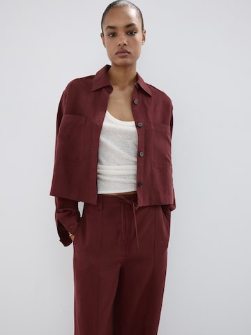 Wide leg Pantaloni 'Ricardo' de la MANGO pe maro