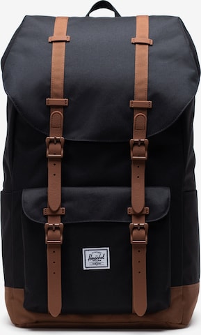 Herschel - Mochila 'Little America' en negro: frente