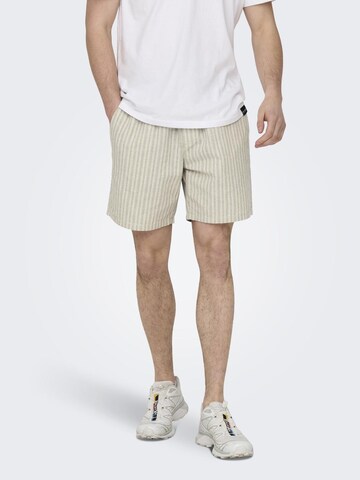 Only & Sons Regular Shorts 'Tel' in Grau: predná strana