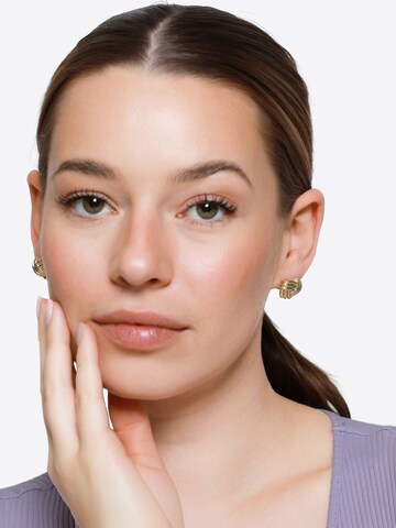 Boucles d'oreilles 'Imani' Heideman en or : devant