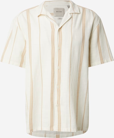 Marškiniai 'Stepan' iš Only & Sons, spalva – kupranugario / balta, Prekių apžvalga