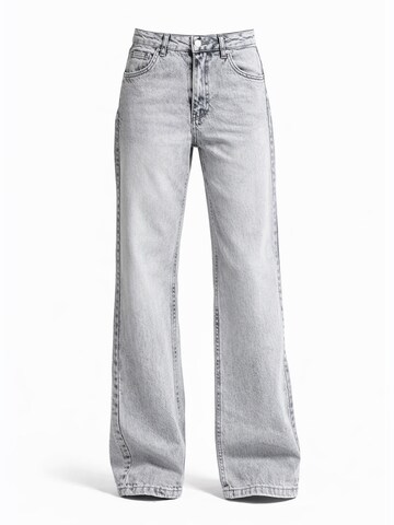 IT'S BASIC Regular Jeans 'Straight High Rise Jeans' in Grey: front