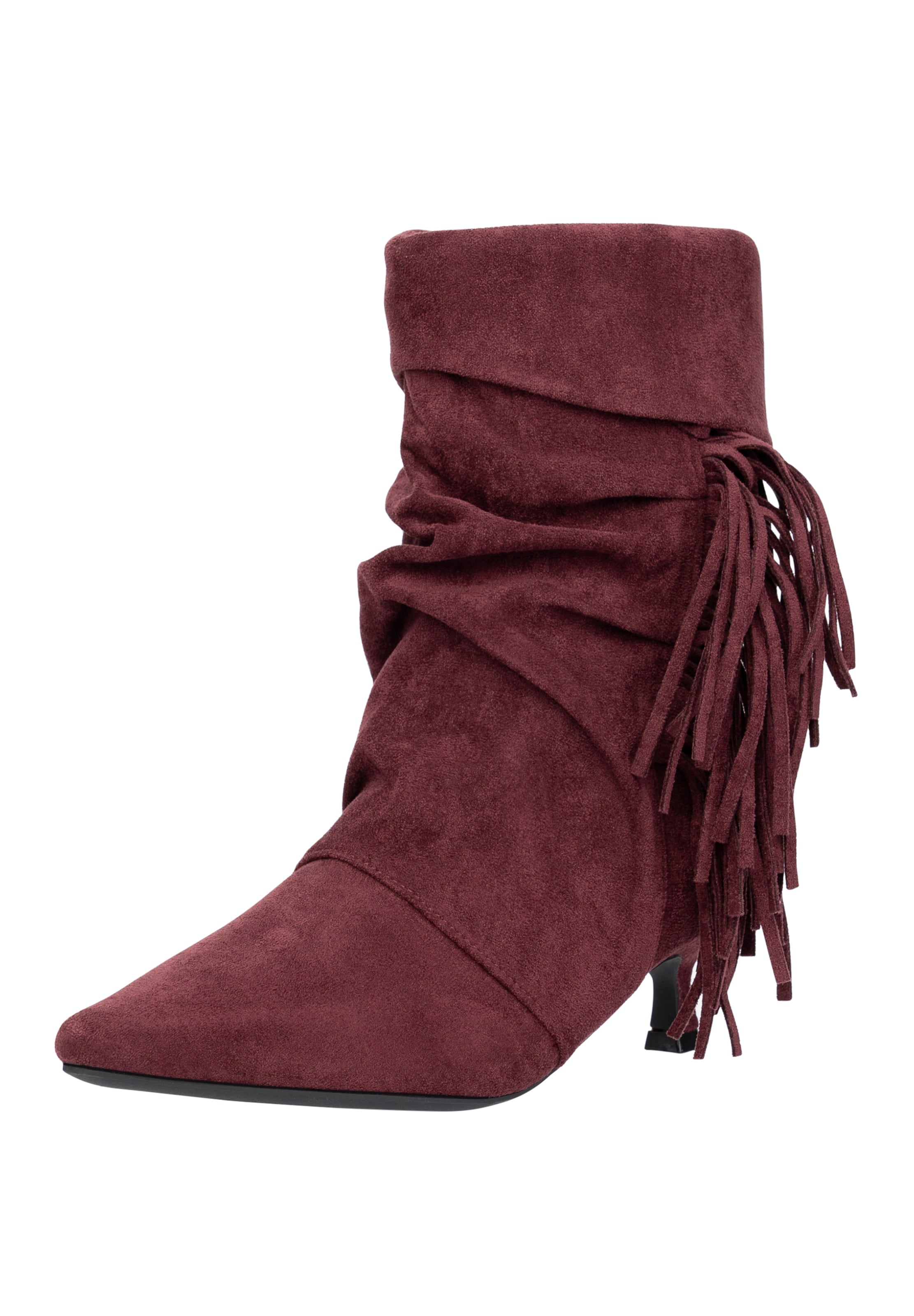 Salinyang Stiefelette in Rot: Vorderseite