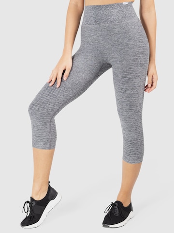 Smilodox Skinny Workout Pants 'Anita' in Grey: front