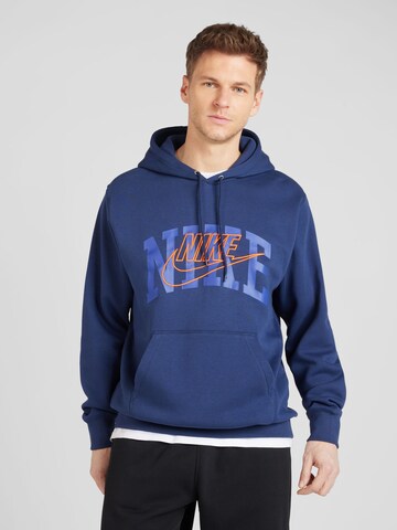 Sweat-shirt 'CLUB' Nike Sportswear en bleu : devant