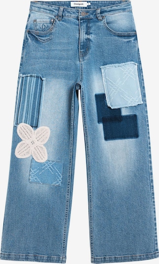 Džinsai iš Desigual, spalva – mėlyna / šviesiai mėlyna / balta, Prekių apžvalga