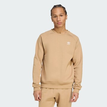 ADIDAS ORIGINALS Свитшот 'Trefoil Essentials' в Коричневый: спереди