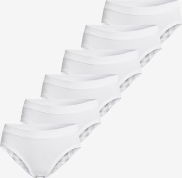CON-TA Slip 'Feinripp' in White: front