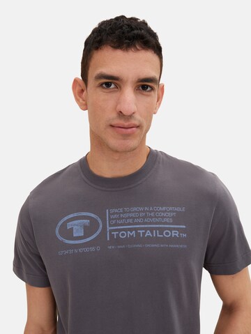 TOM TAILOR T-Shirt in Grau
