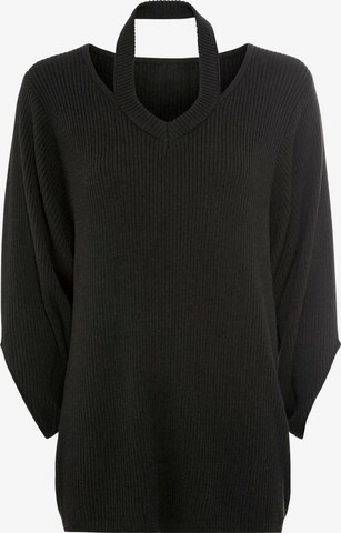 Pull-over heine en noir : devant