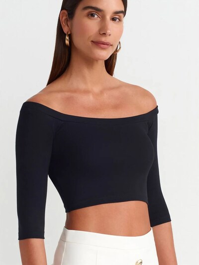 Camicia da donna in S Dilvin di colore nero, Visualizzazione prodotti