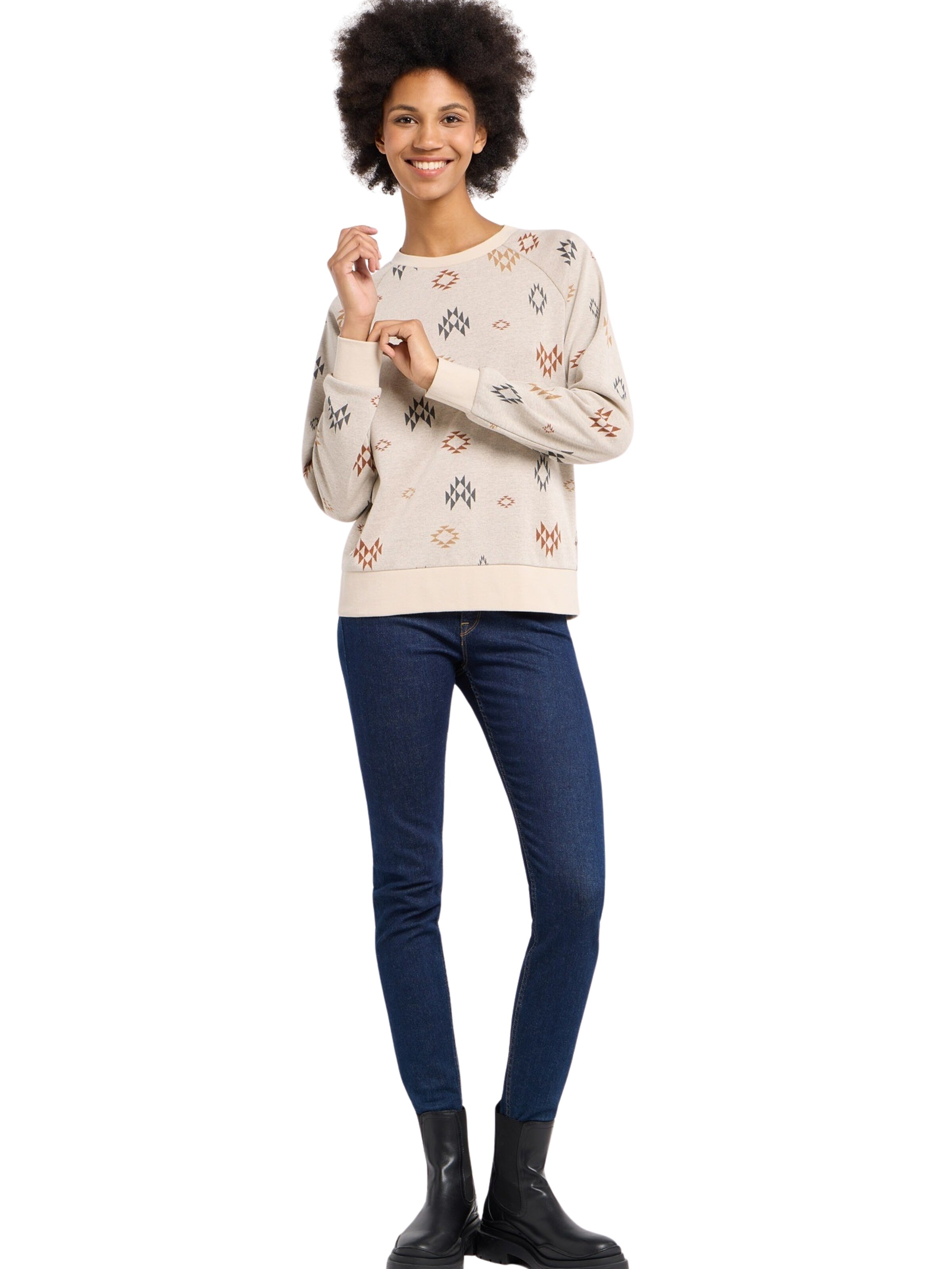 Ragwear Sweatshirt 'Dannia' in Beige