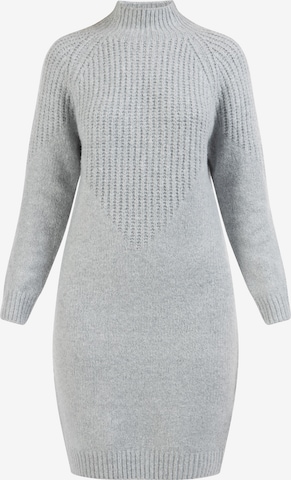 usha WHITE LABEL Knitted dress 'Lynnea' in Grey: front