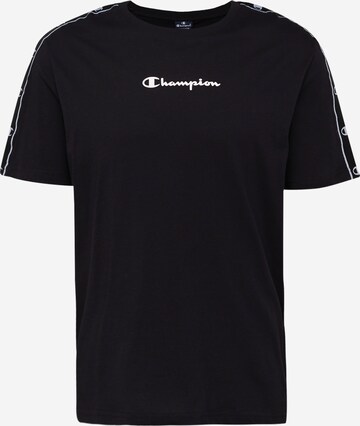 Champion Authentic Athletic Apparel - Camisa em preto: frente