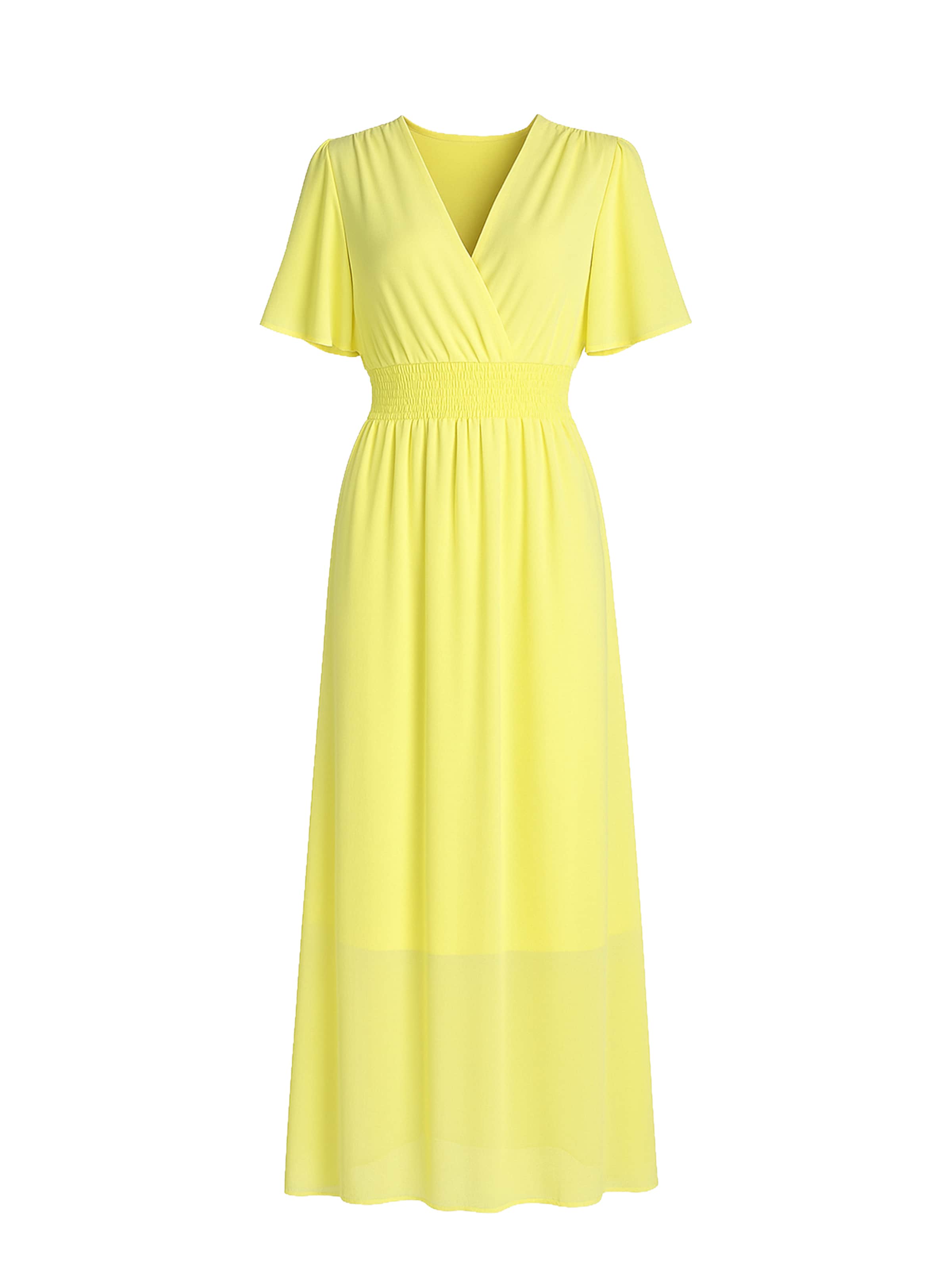 Robe Elara en jaune : devant