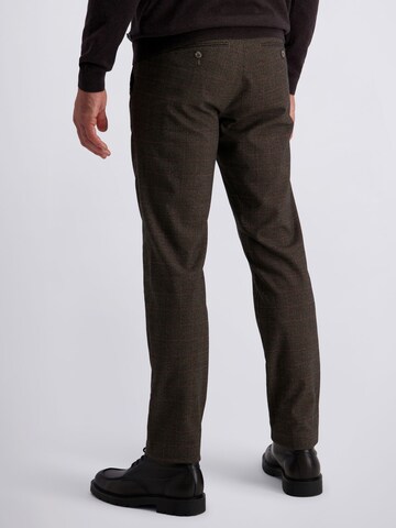 PIERRE CARDIN Regular Broek 'Calais' in Bruin