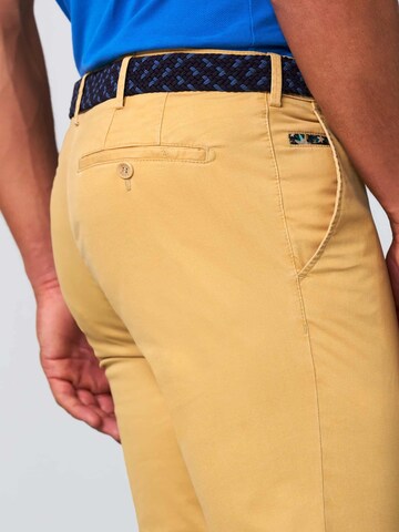 MEYER Regular Chino Pants 'Roma' in Yellow