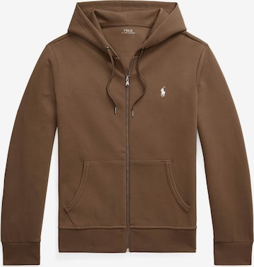 Giacca di felpa di Polo Ralph Lauren in marrone: frontale