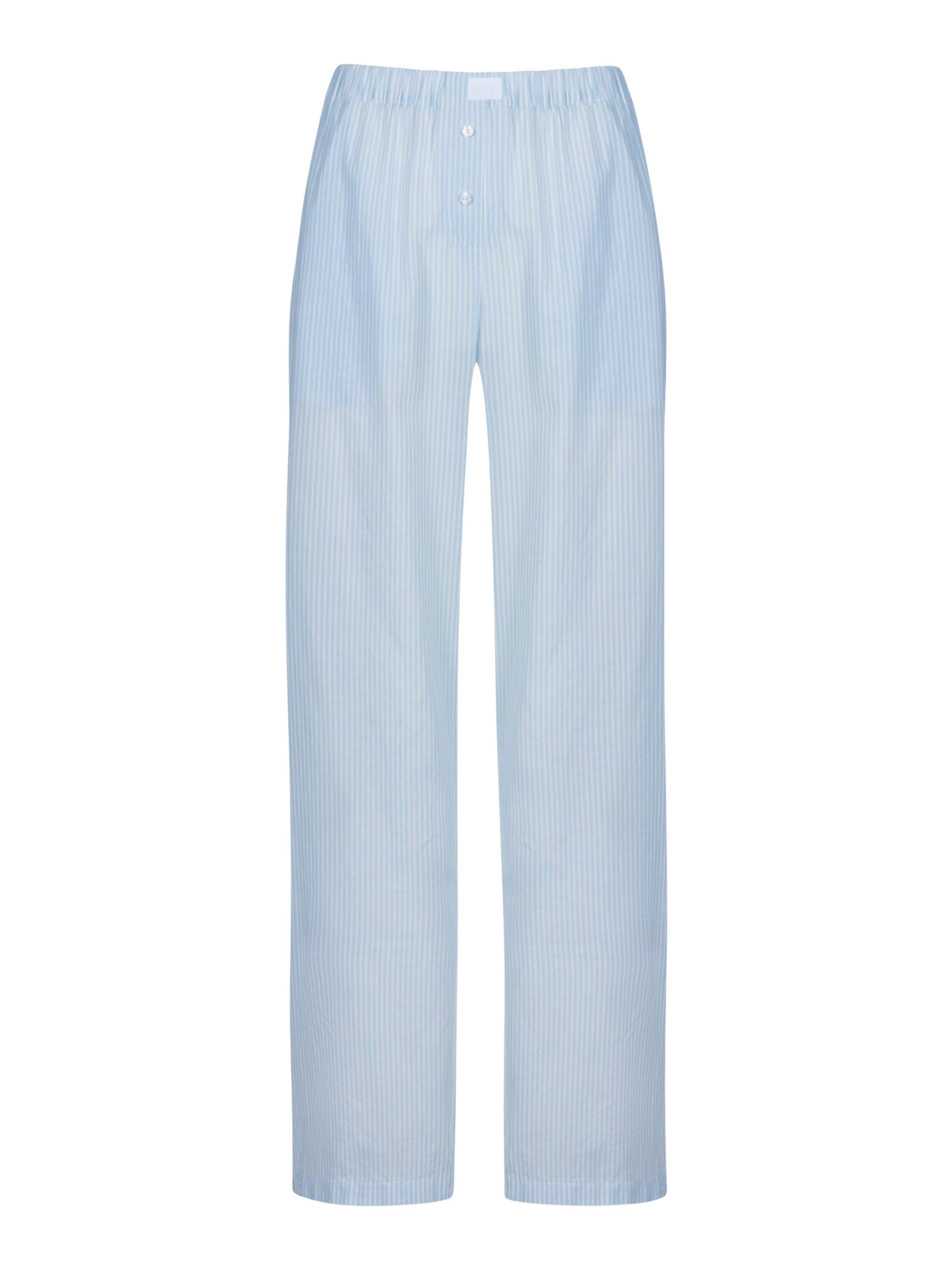 Mey Pyjamahose 'Cotton Stripes' in Blau: Vorderseite