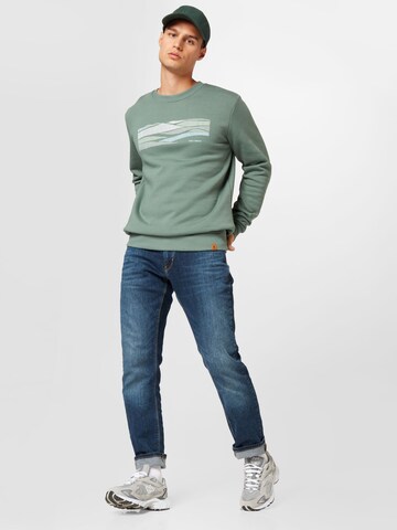 GREENBOMB Sweatshirt 'Nature Breath' in Green