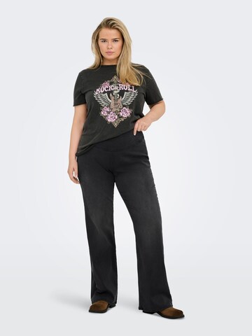 ONLY Carmakoma Flared Jeggings 'CARRoyal' in Black