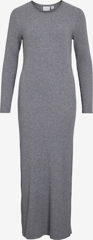 VILA Knit dress in Grey: front