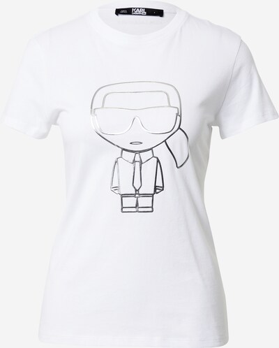 Karl Lagerfeld Tričko - stříbrná / bílá, Produkt
