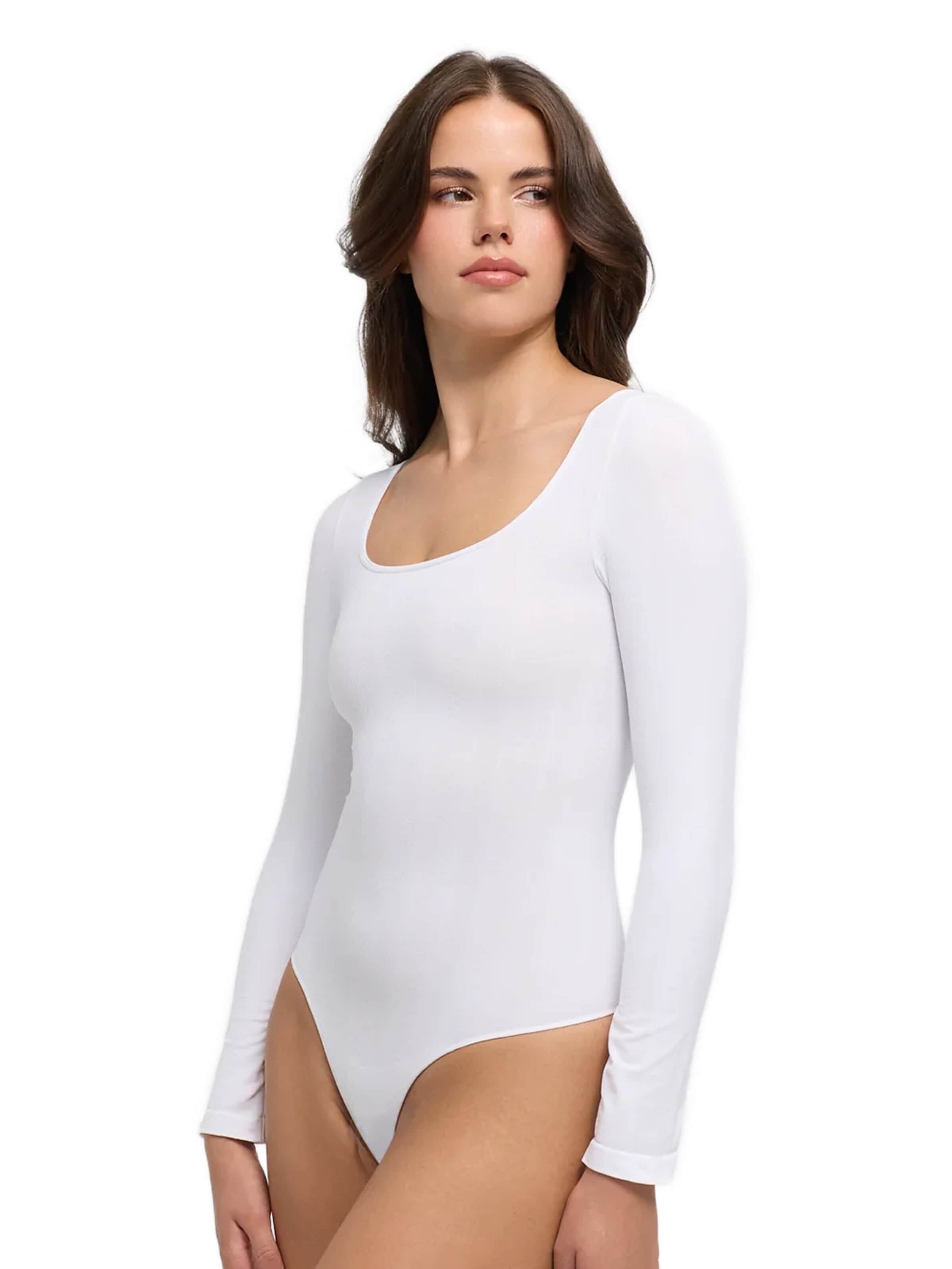 cfab Shapingbody 'Longsleeve Bodysuit Sculpting Shapewear with String' in Wit