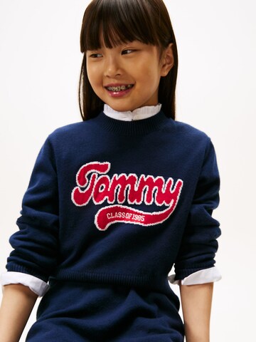 TOMMY HILFIGER Kleid 'Varsity Intarsia' in Blau