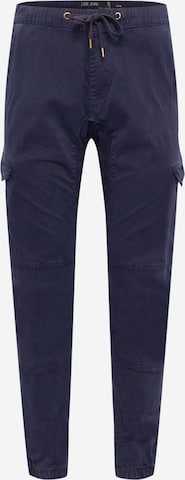 INDICODE JEANS Tapered Cargobukser 'Levi' i blå: forside