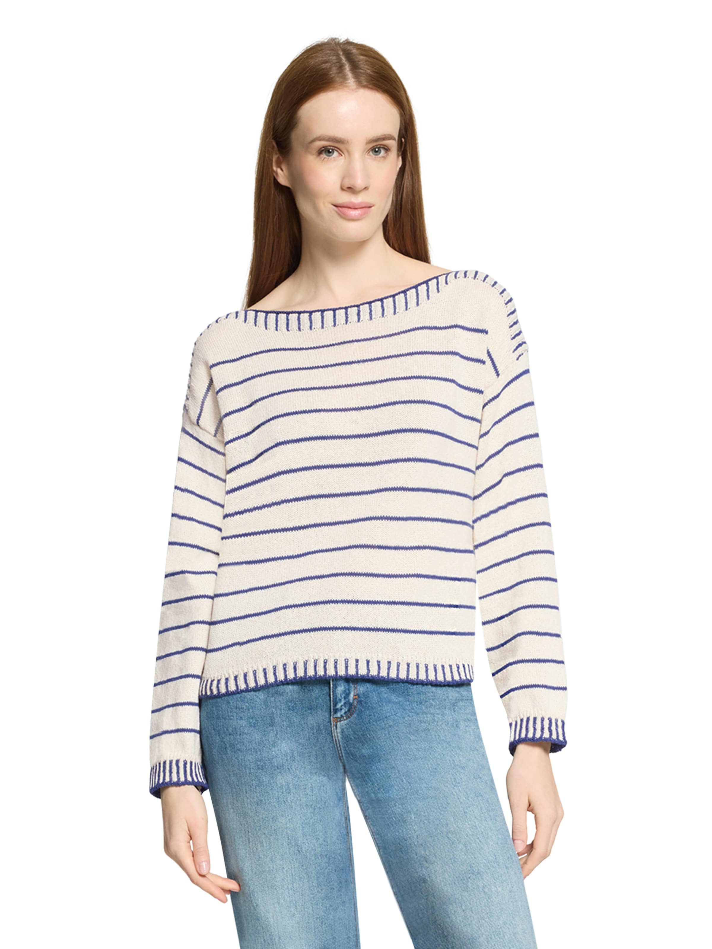 Cartoon Trui in Blauw: voorkant