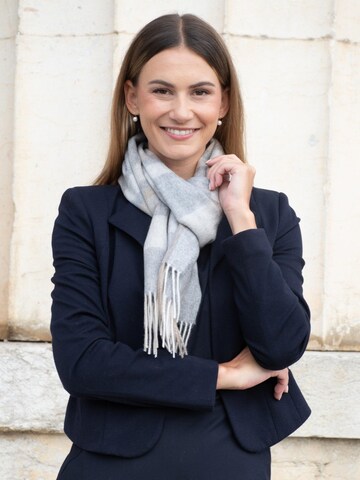 MayTree Schal 'Tartan' in Grau