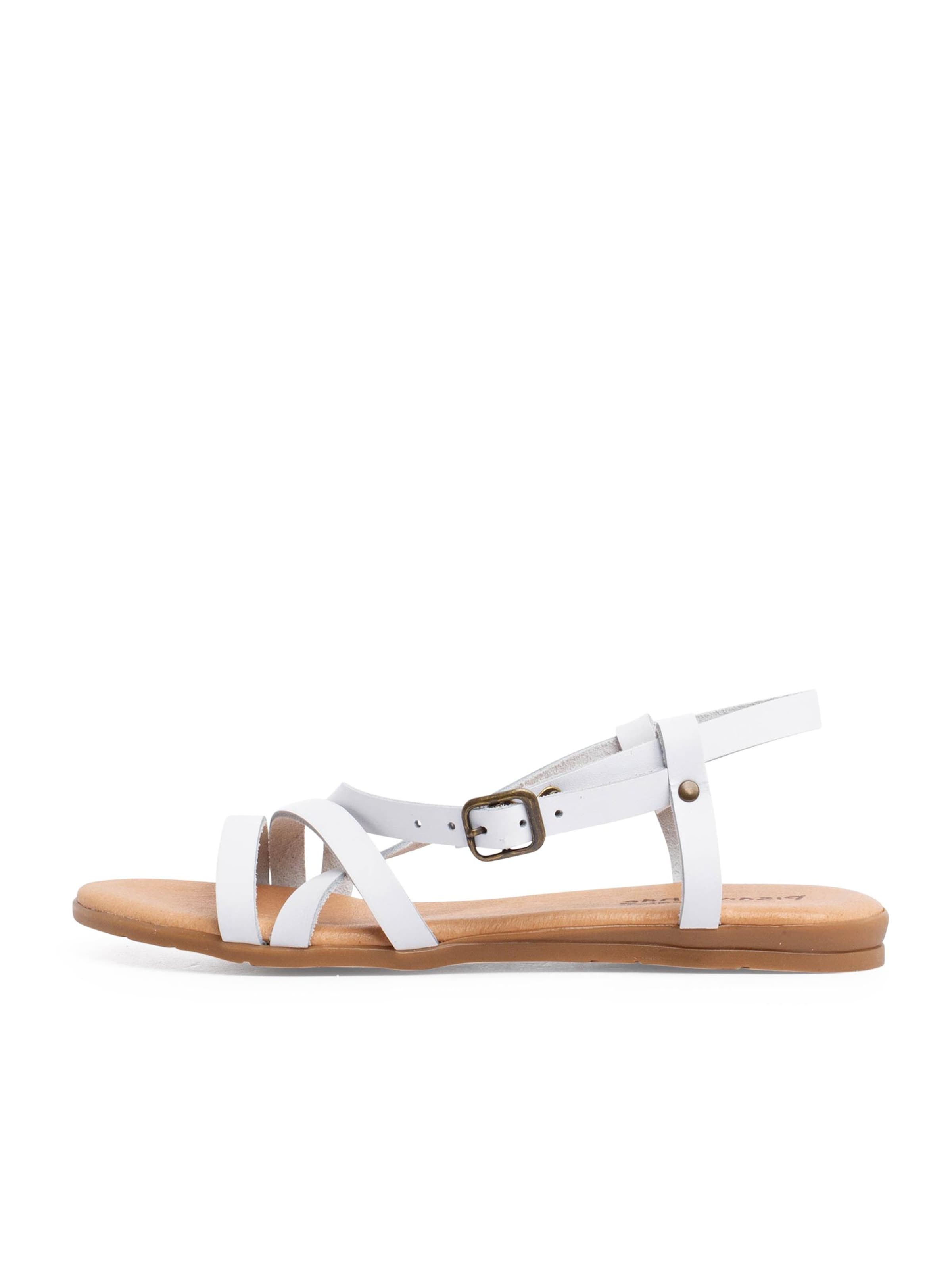 Sandalo di Pisamonas in bianco: frontale