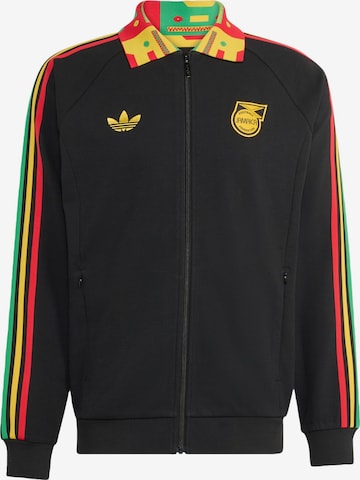 ADIDAS PERFORMANCE - Casaco de treino em moletão 'Jamaika x Bob Marley Anthem' em preto: frente