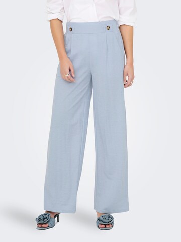 JDY Regular Pleat-front trousers 'JDYBIRDIE GEGGO' in Blue: front