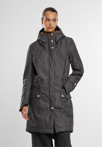 Brandit Between-seasons parka in Grey: front